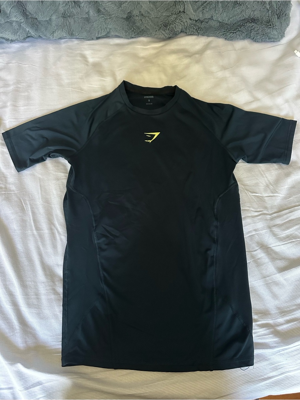Gymshark Men’s Black Short Sleeve Active Top